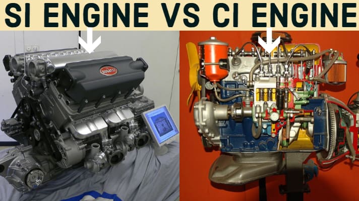 Difference between SI and CI engines
