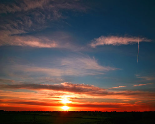Blue Skies and Red Sunsets