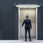 Motion of a man in a lift