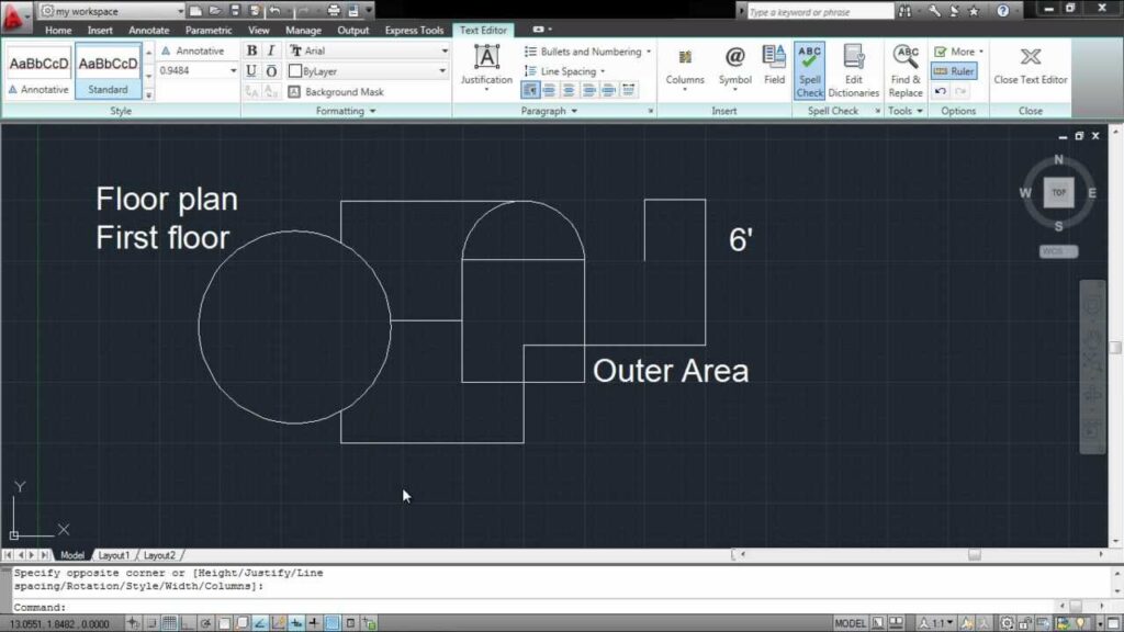 Shortcut Keys for TEXT in Auto-CAD Drawing