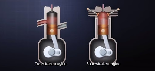 Difference between four stroke and two stroke engines