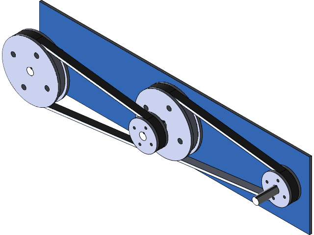 Velocity Ratio of a Compound Belt Drive