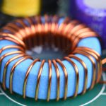 Inductor copper coil on circuit board