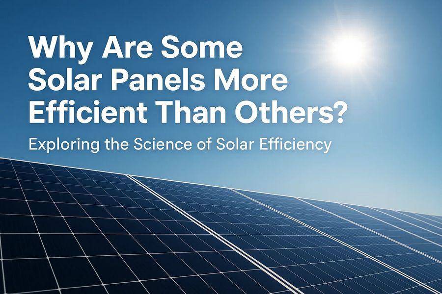 ☀️ Why Are Some Solar Panels More Efficient Than Others? Exploring the Science of Solar Efficiency ⚡🔬