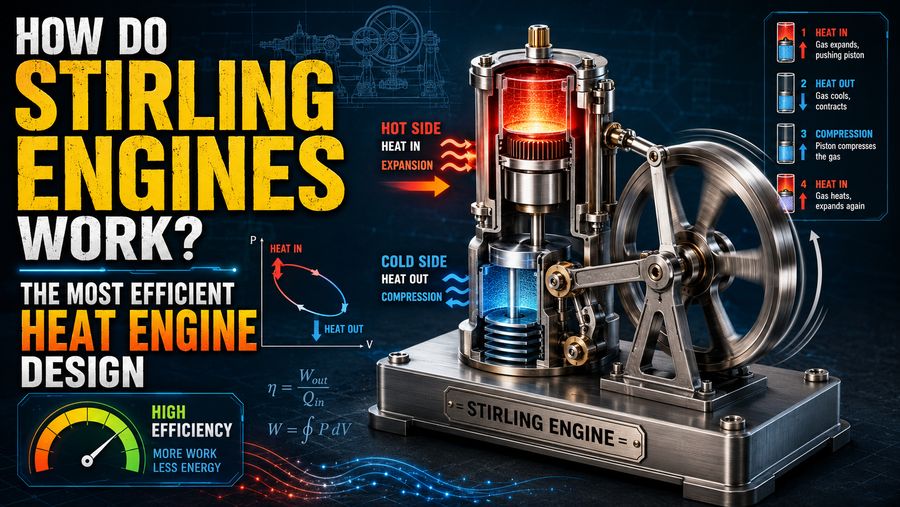 How Do Stirling Engines Work? The Most Efficient Heat Engine Design
