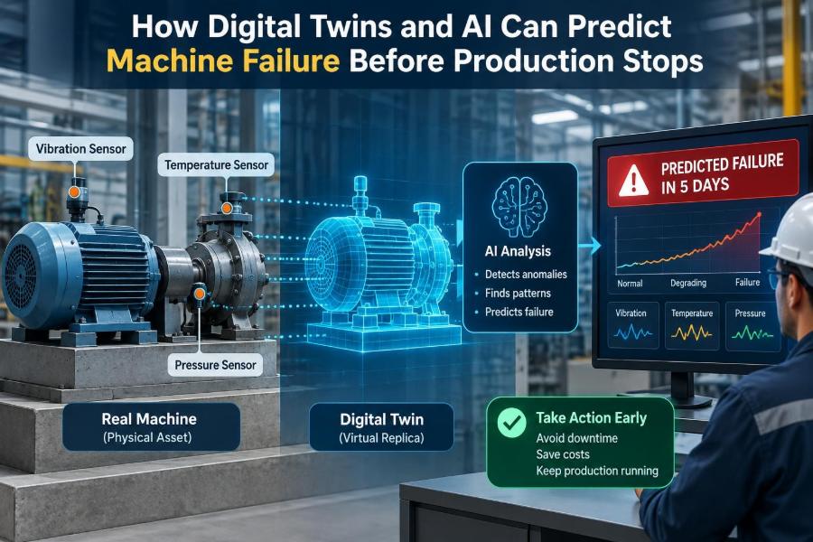 🏭 How Digital Twins and AI Can Predict Machine Failure Before Production Stops