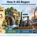 ⚙️ How It All Began: From Simple Machines to the Industrial Revolution
