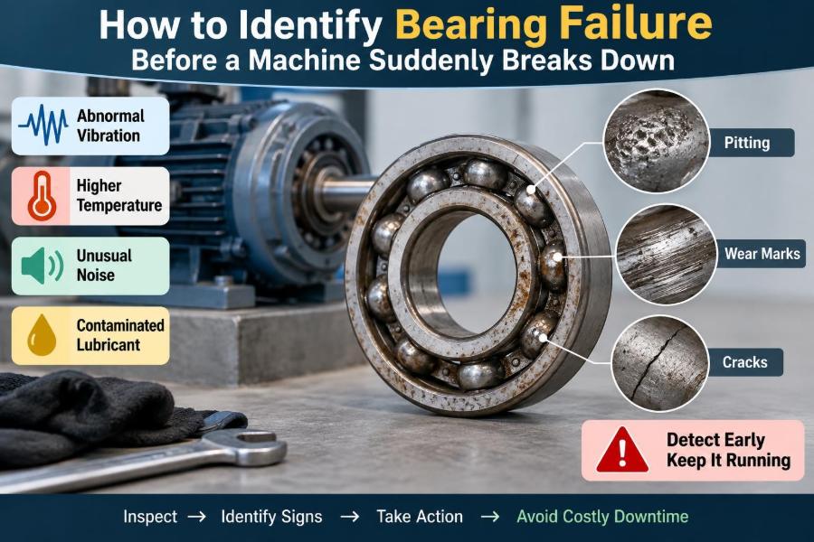 🛠️ How to Identify Bearing Failure Before a Machine Suddenly Breaks Down