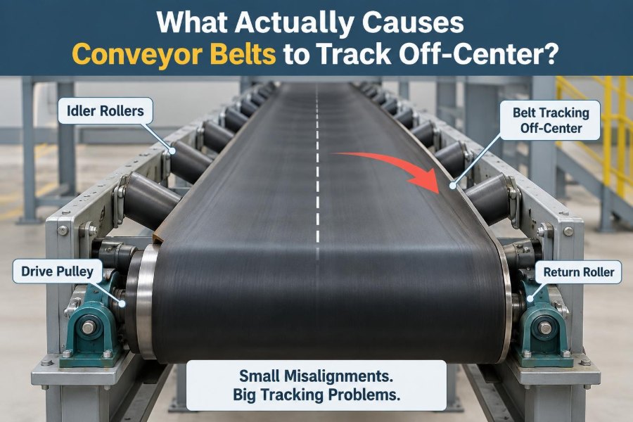 π What Actually Causes Conveyor Belts to Track Off-Center?