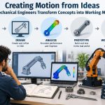⚙️ Creating Motion from Ideas: How Mechanical Engineers Transform Concepts into Working Machines