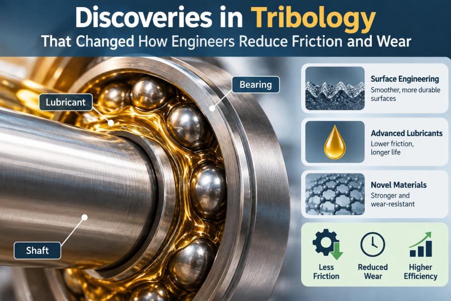 ⚙️ Discoveries in Tribology That Changed How Engineers Reduce Friction and Wear