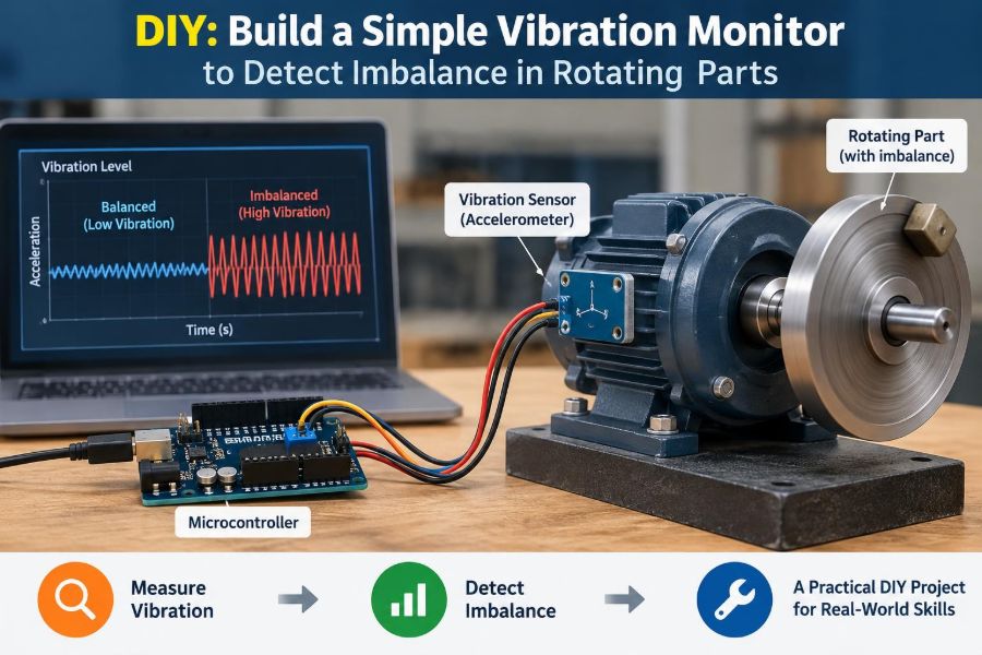 ⚙️ DIY: Build a Simple Vibration Monitor to Detect Imbalance in Rotating Parts