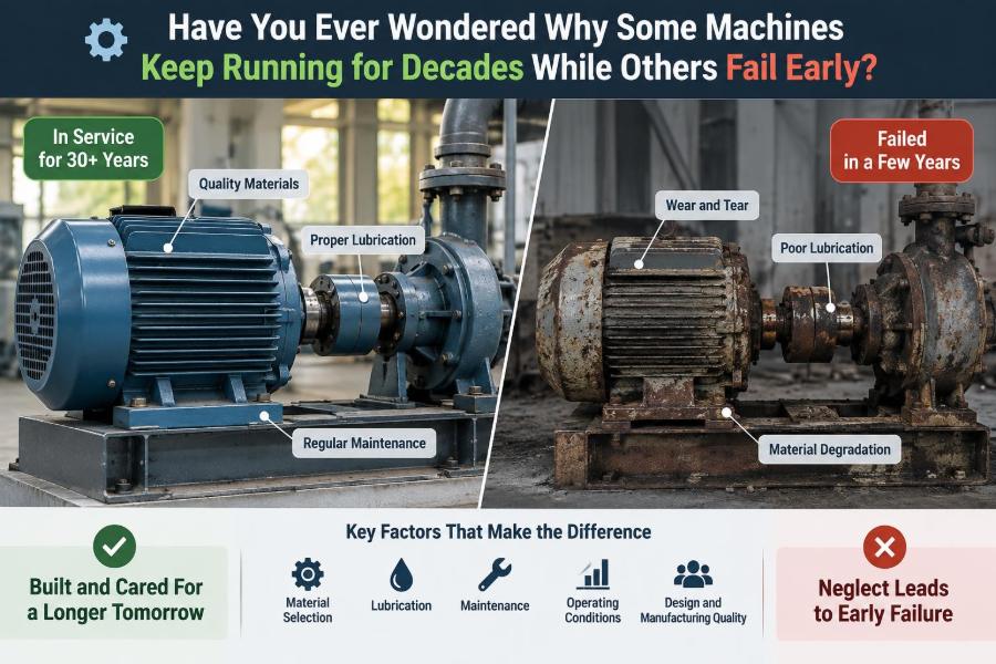 ⚙️ Have You Ever Wondered Why Some Machines Keep Running for Decades While Others Fail Early?