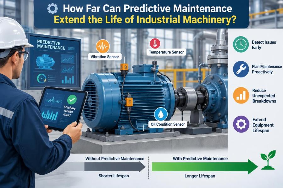 ⚙️ How Far Can Predictive Maintenance Extend the Life of Industrial Machinery?