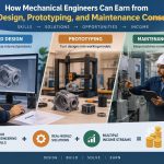 ⚙️ How Mechanical Engineers Can Earn from CAD Design, Prototyping, and Maintenance Consulting