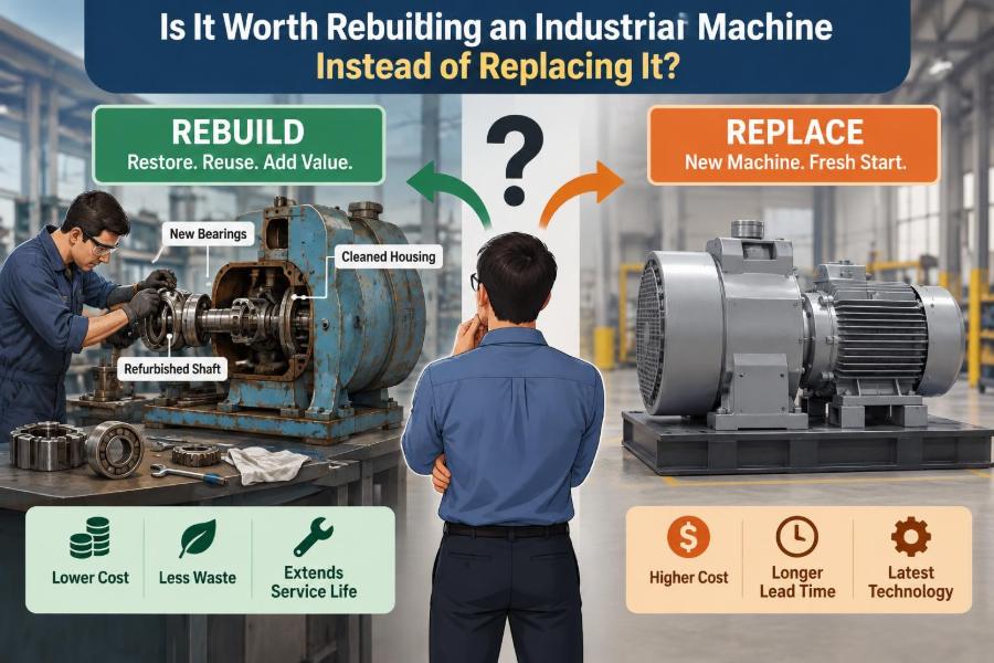 ⚙️ Is It Worth Rebuilding an Industrial Machine Instead of Replacing It?