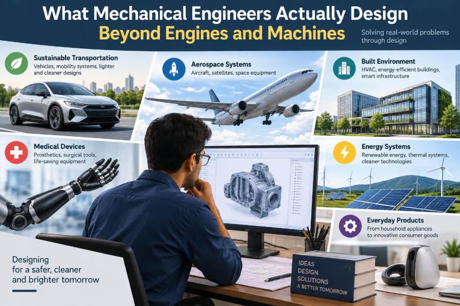 ⚙️ What Mechanical Engineers Actually Design Beyond Engines and Machines